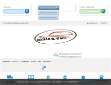 Tablet Screenshot of kocsarauto.hu